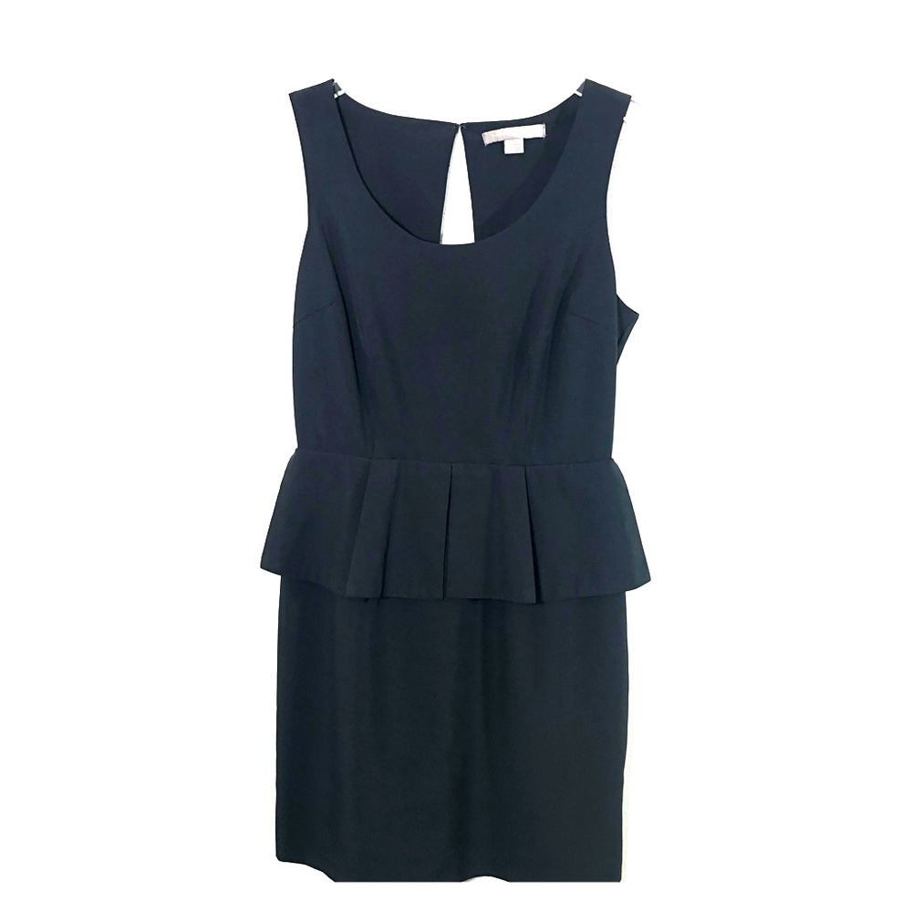 Forever 21 Peplum Black Dress Open Back